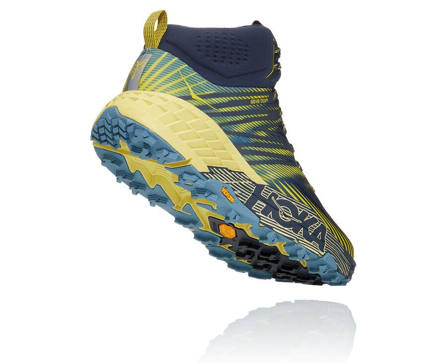 Hoka One One Trail Schoenen Heren - Speedgoat Mid Gore-Tex 2 - Donkerblauw - NV5173286